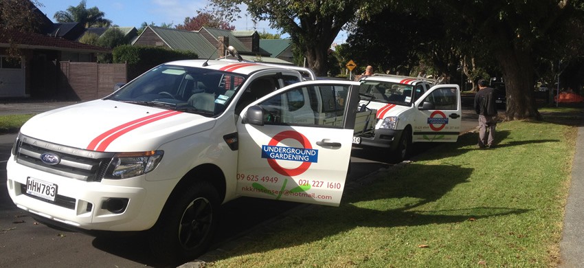 The Underground Gardening ute fleet